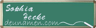 Sophia Hecke Visitenkarte
